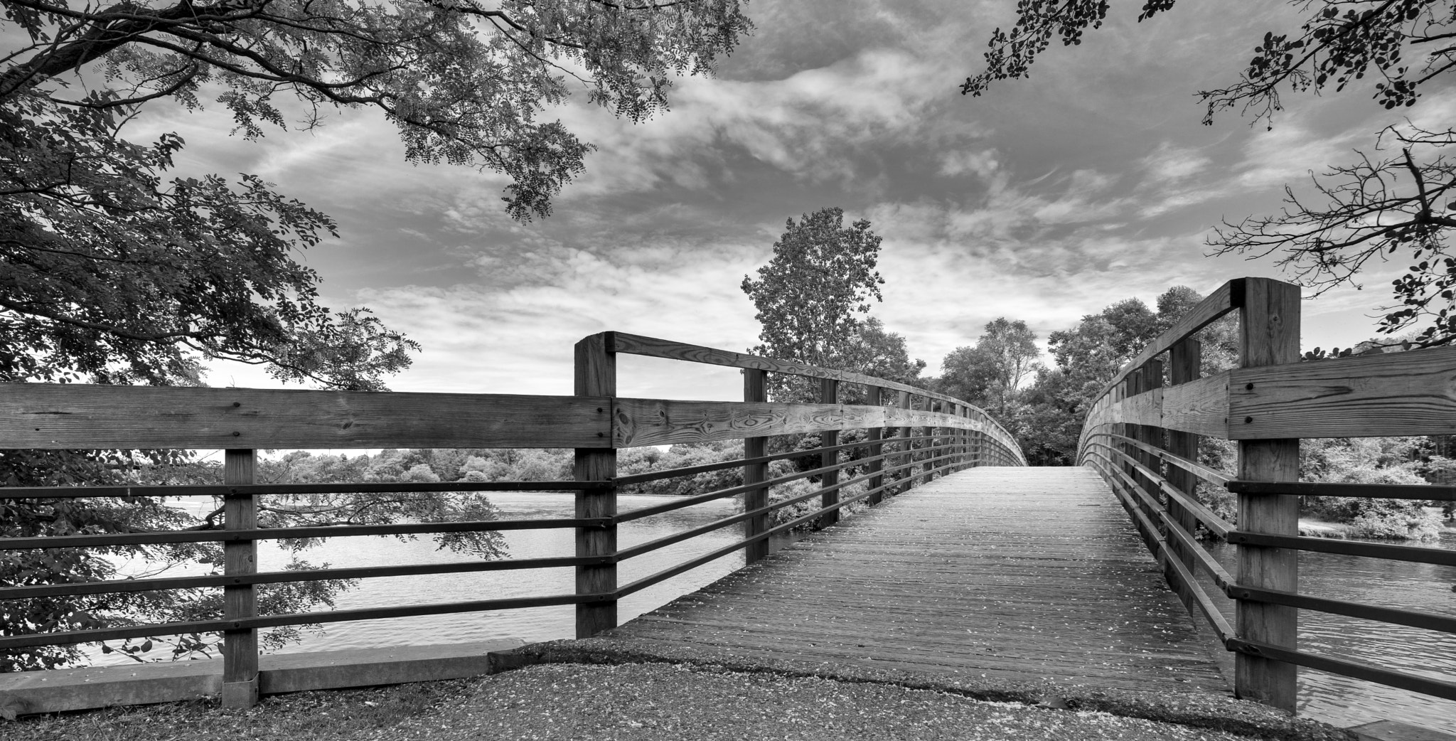 Sony a6300 + ZEISS Touit 12mm F2.8 sample photo. River footbridge photography