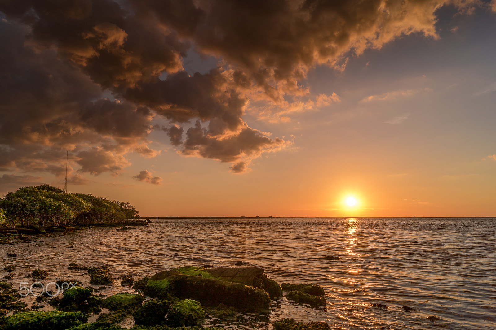 Sony DT 18-55mm F3.5-5.6 SAM II sample photo. Sunset and storm in gandy blvd photography