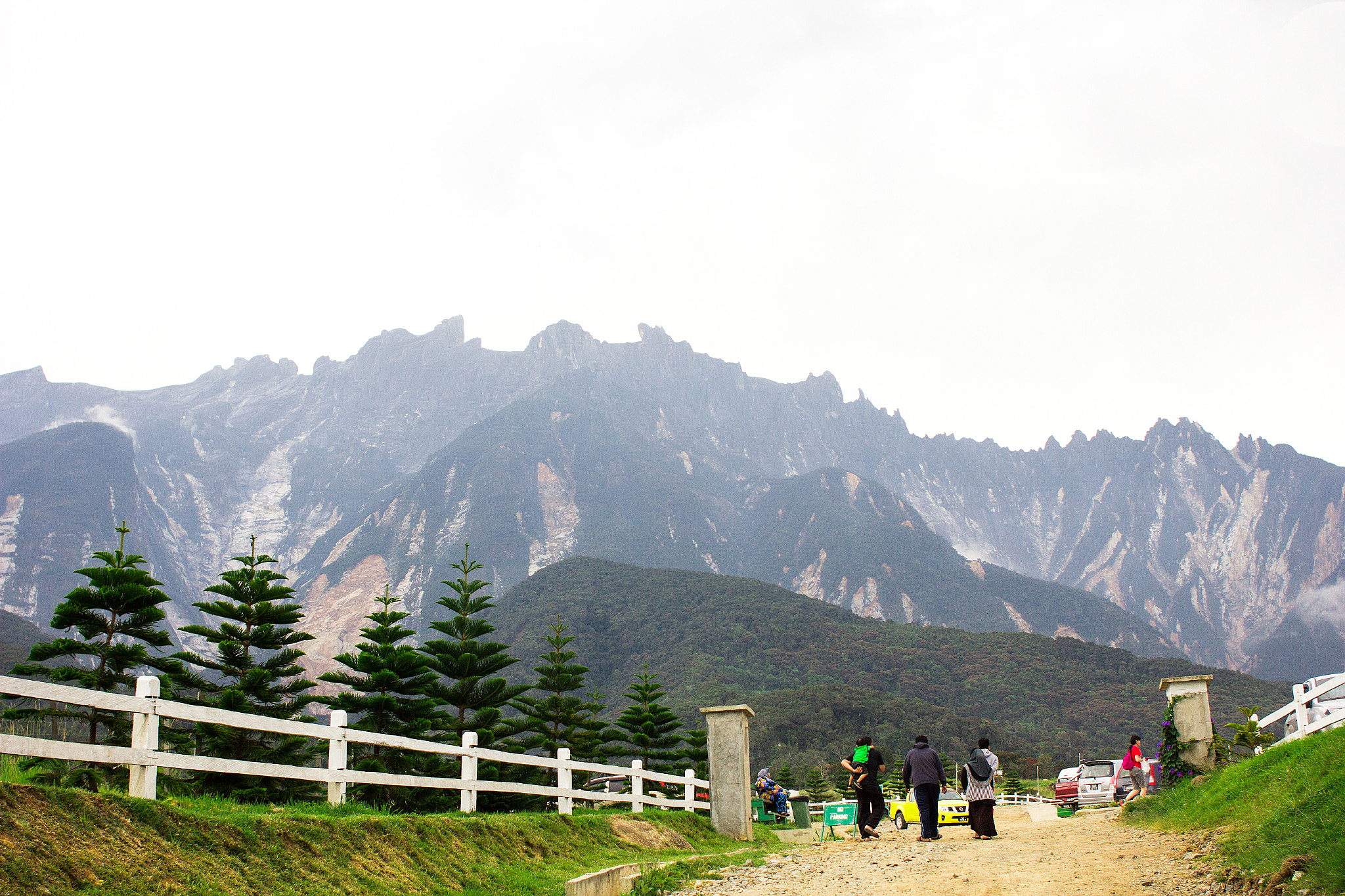 Canon EOS 60D + Canon EF 28mm F2.8 sample photo. View of mount kinabalu from desa cattle farm photography