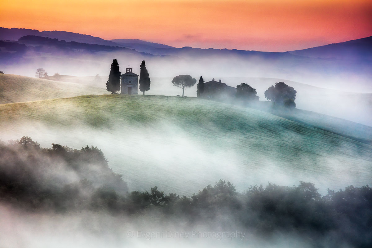 Canon EF 70-200mm F4L IS USM sample photo. Tuscany morning photography