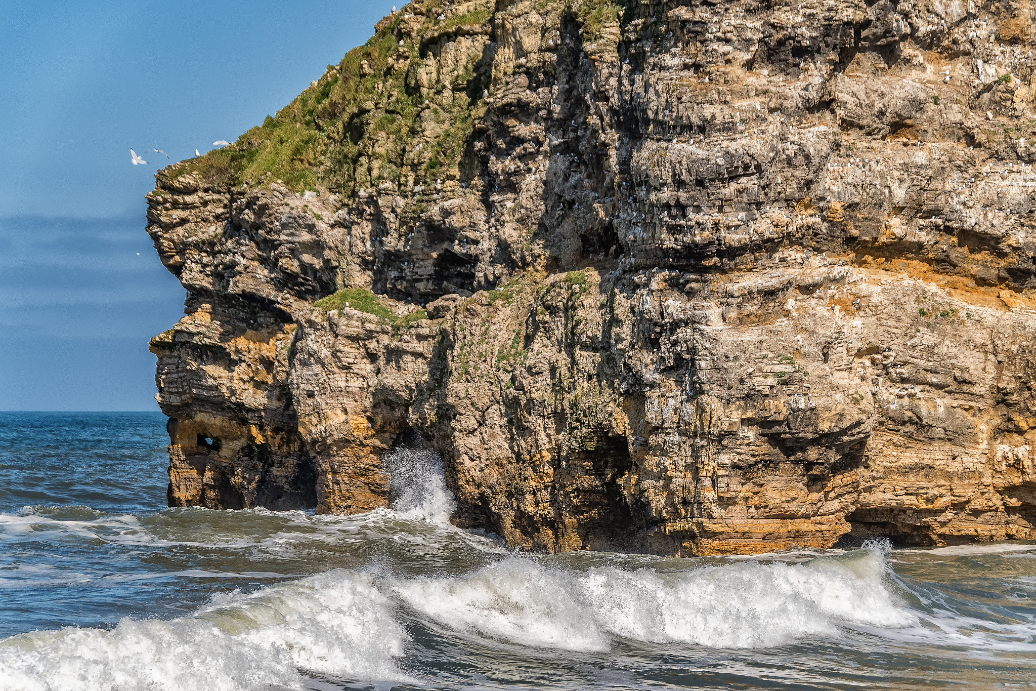 Pentax K-S1 sample photo. Marsden rock  photography