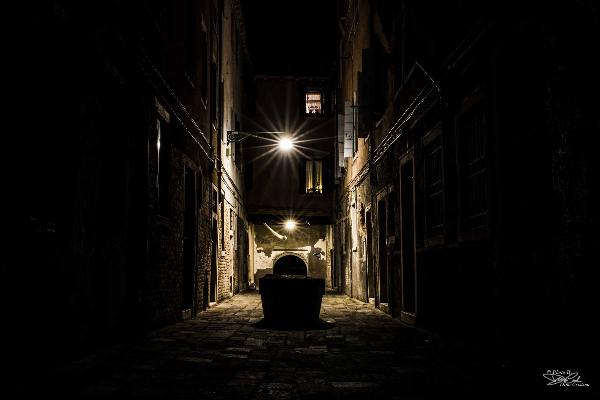 Nikon D7100 + Sigma 24-70mm F2.8 EX DG Macro sample photo. Venezia di notte - street art - dino cristino photography