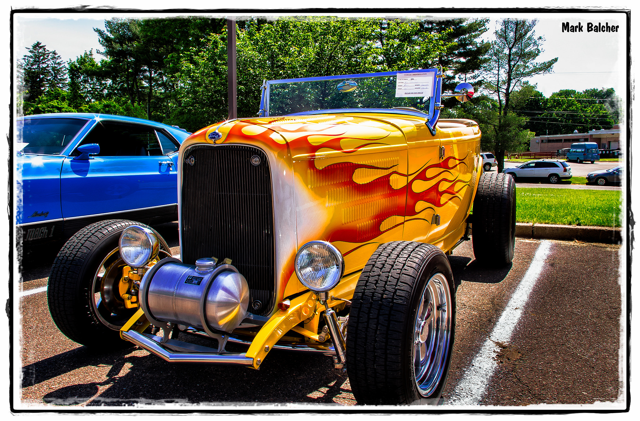 Pentax K-x sample photo. 1/25 sec @ f./14 iso 100. meriden car show 6/462016 photography