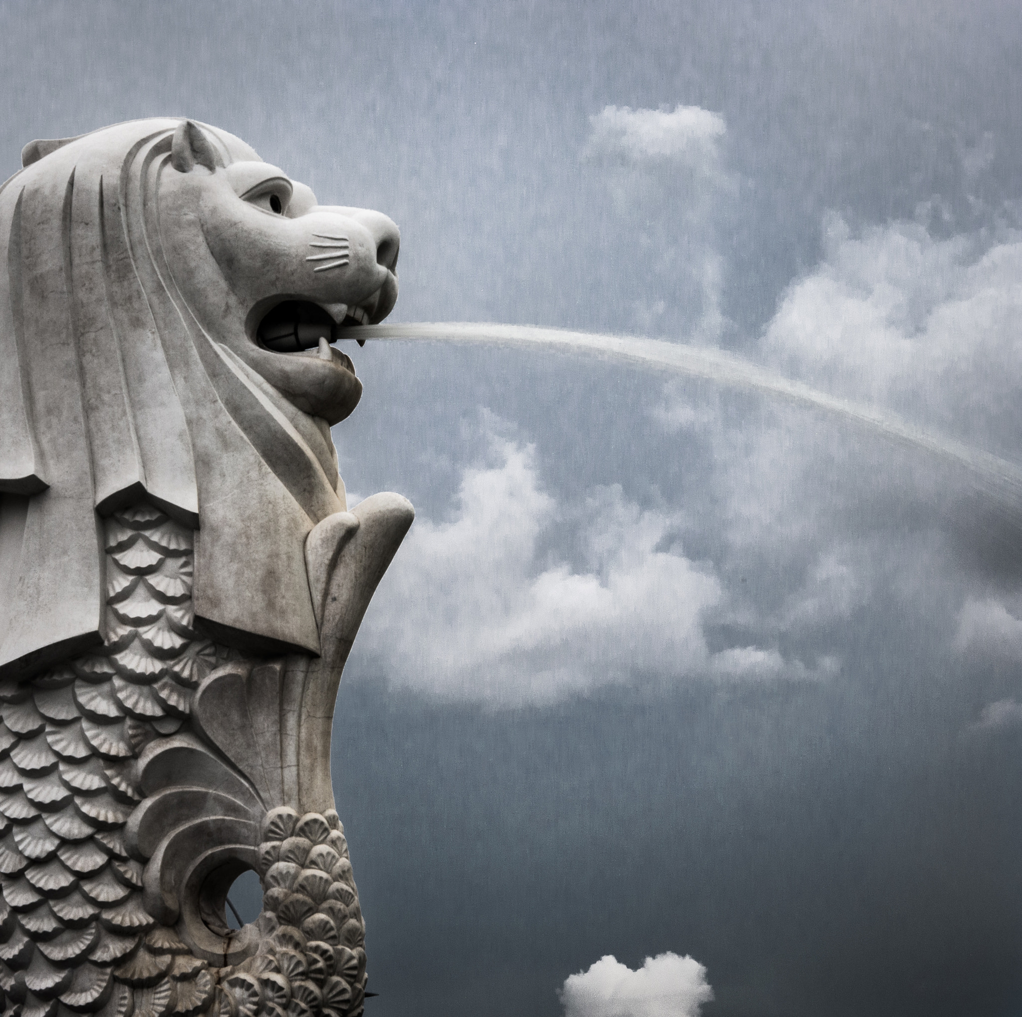 LUMIX G VARIO PZ 14-42/F3.5-5.6 sample photo. The merlion photography