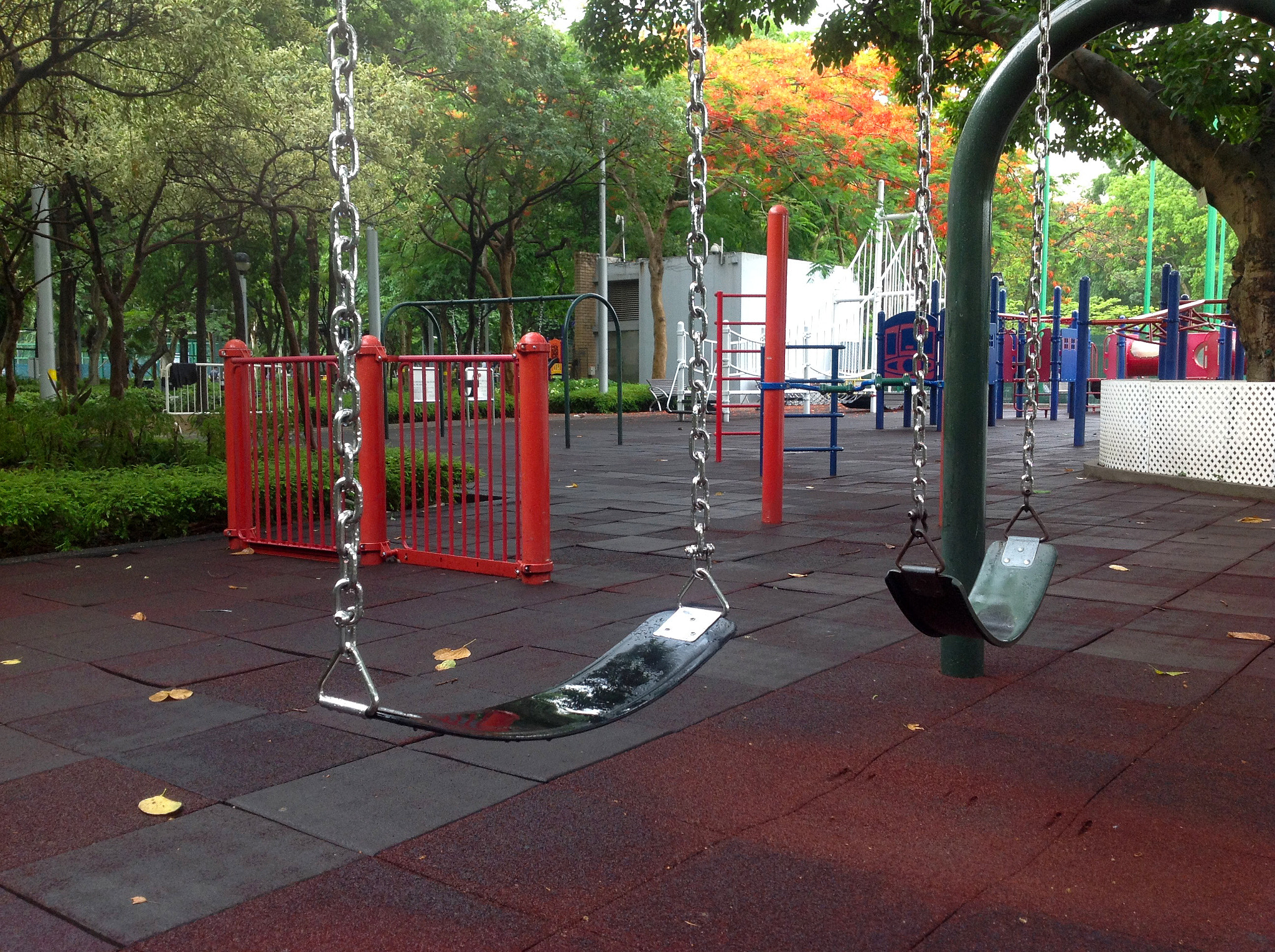 iPad back camera 4.28mm f/2.4 sample photo. Lonely swings photography