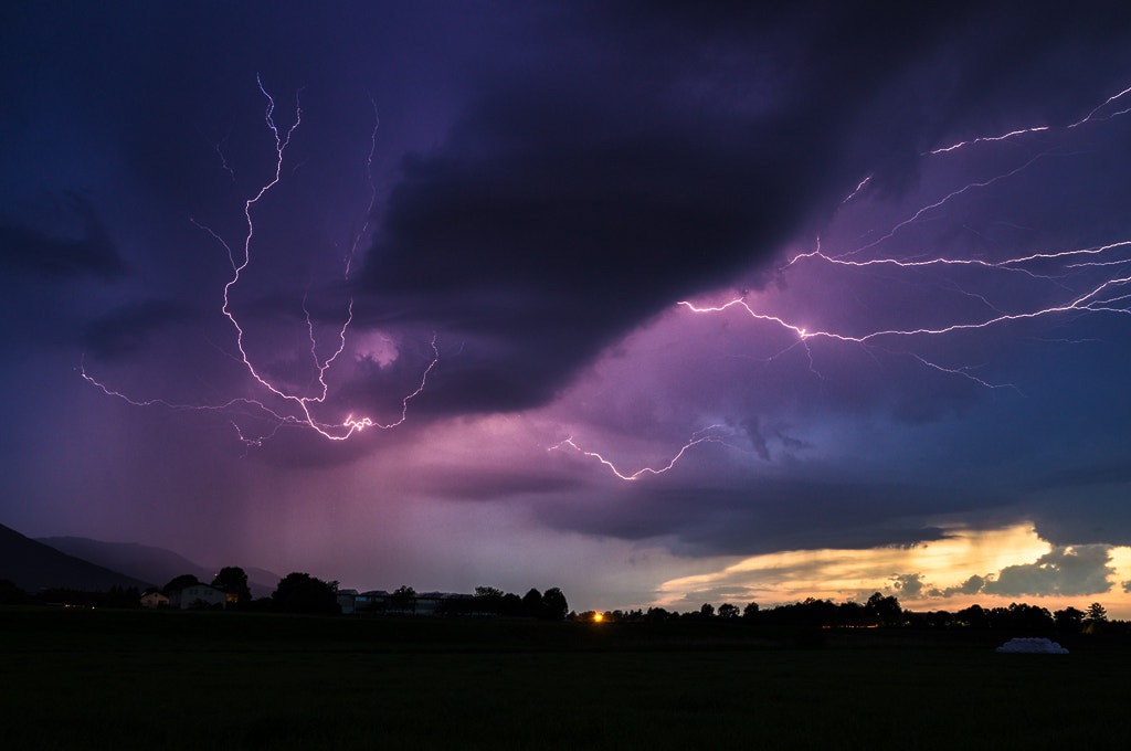 Sony SLT-A57 sample photo. Evening storm photography
