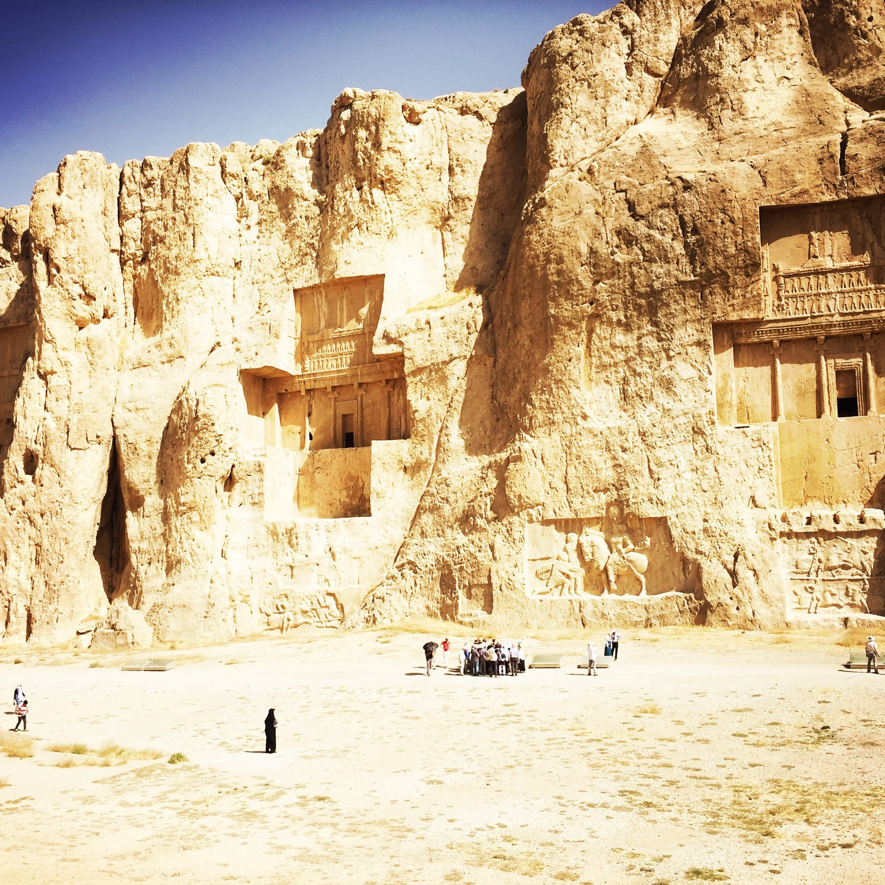 Hipstamatic 313 sample photo. The tomb of darius i (522-486 bc) photography