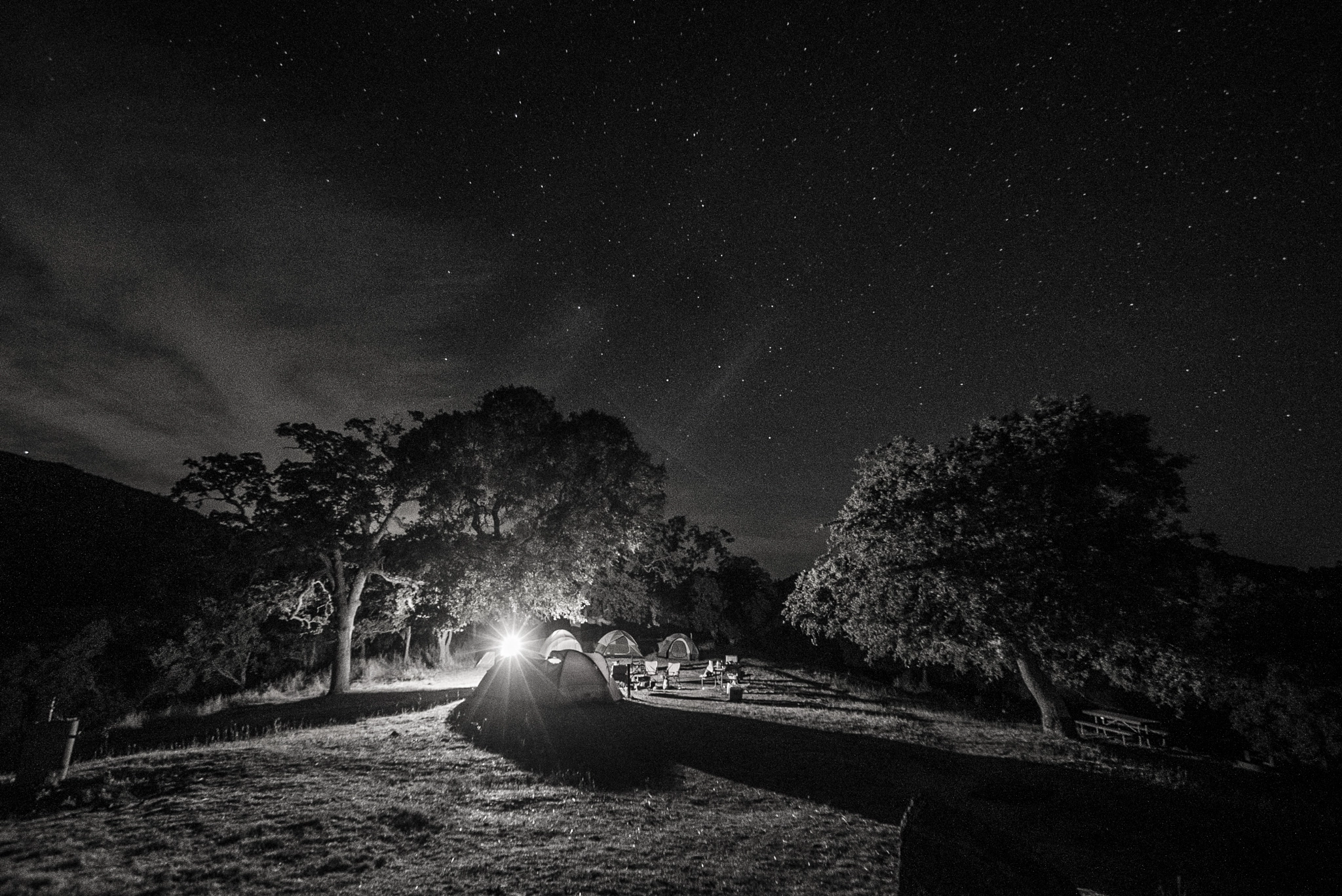 Sony a7S + Sony E 10-18mm F4 OSS sample photo. Camping june photography