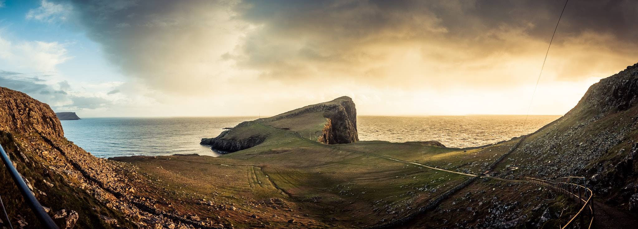 Pentax K20D sample photo. Neist point heaven and hell photography