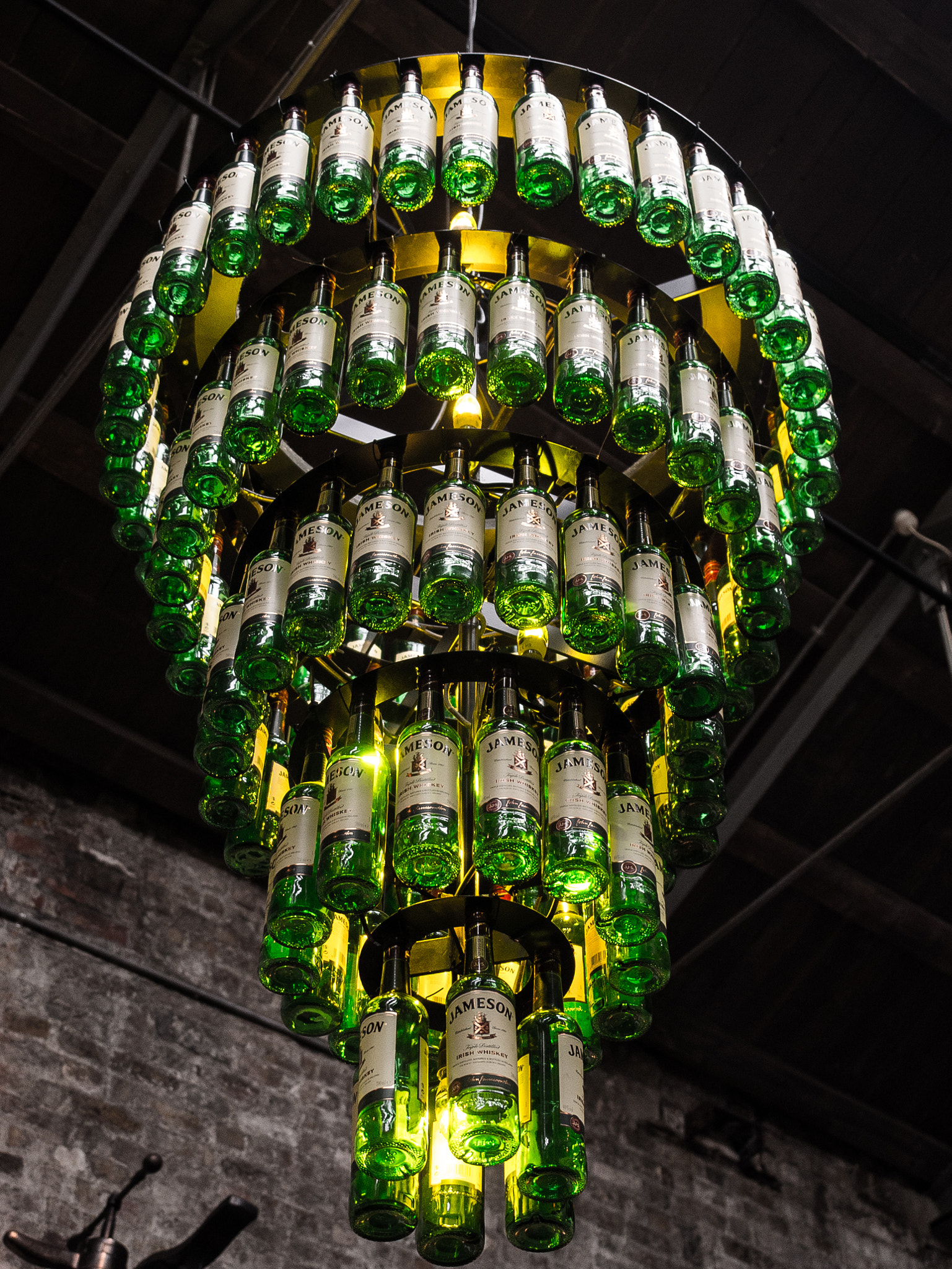 Olympus PEN E-PM2 + Olympus M.Zuiko Digital ED 12-40mm F2.8 Pro sample photo. Chandelier in the old jameson distillery photography