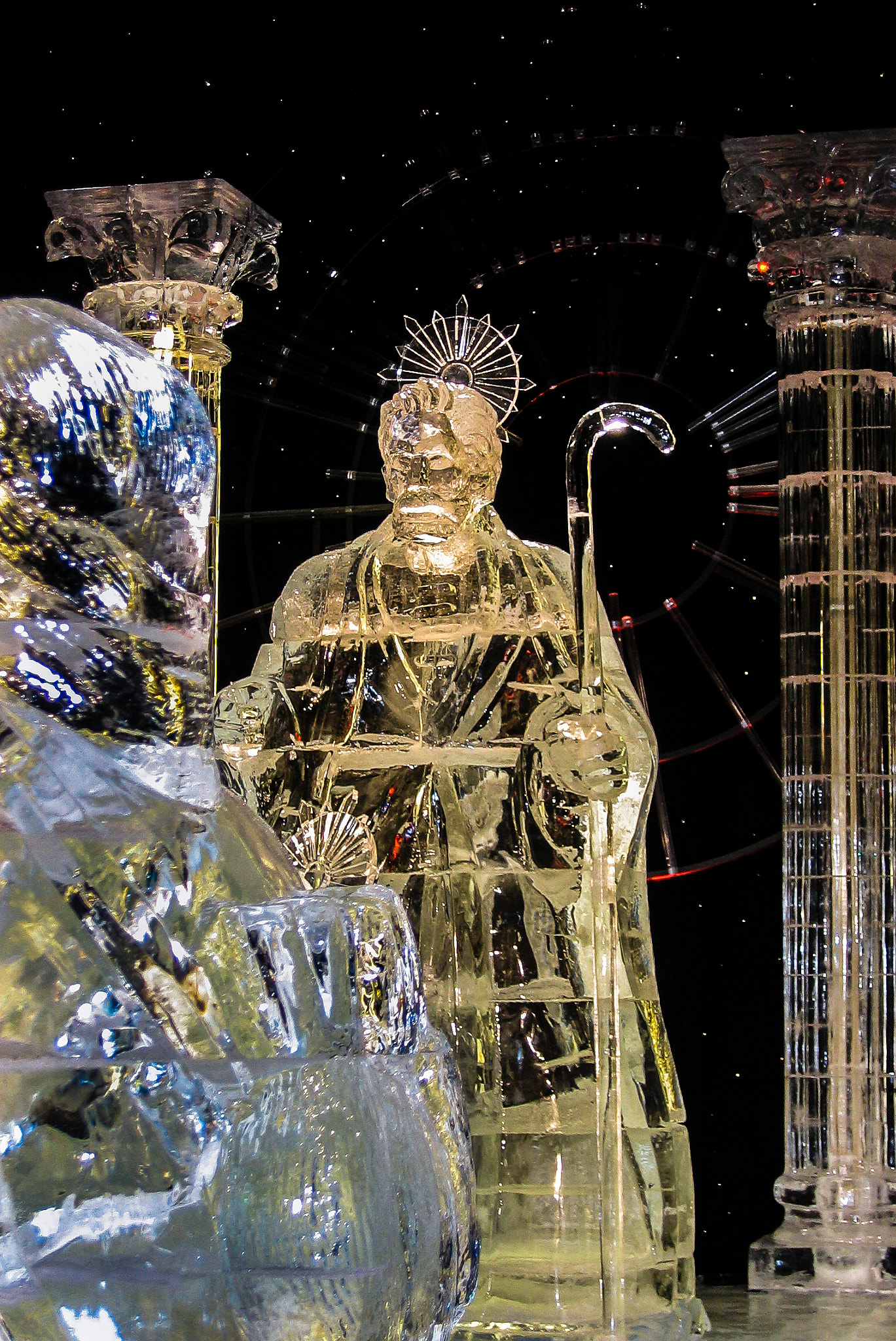 Canon POWERSHOT S410 sample photo. Ice sculpture  photography