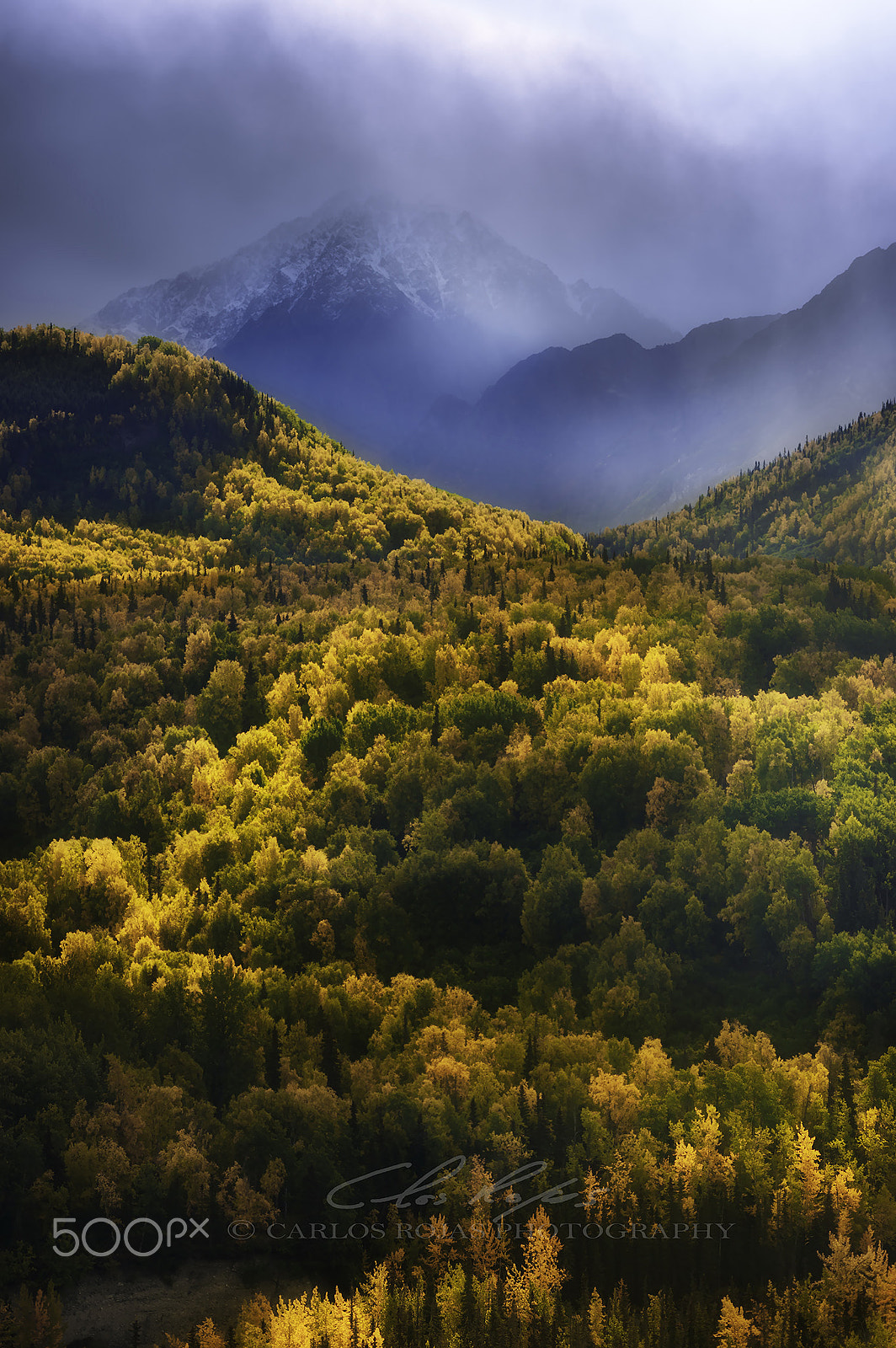 Pentax smc DA 55-300mm F4.0-5.8 ED sample photo. Autumn mountain light photography