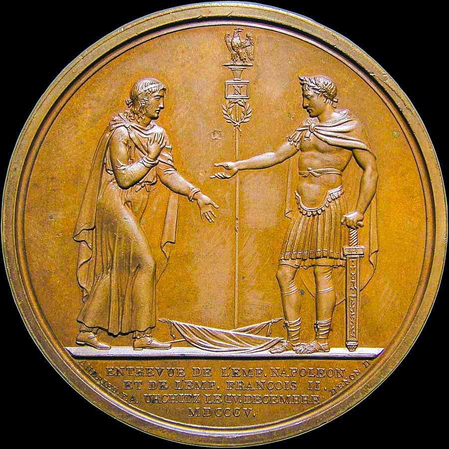 Olympus C5050Z sample photo. 1805 entrevue des deux empereurs, france. 40mm, bronze photography