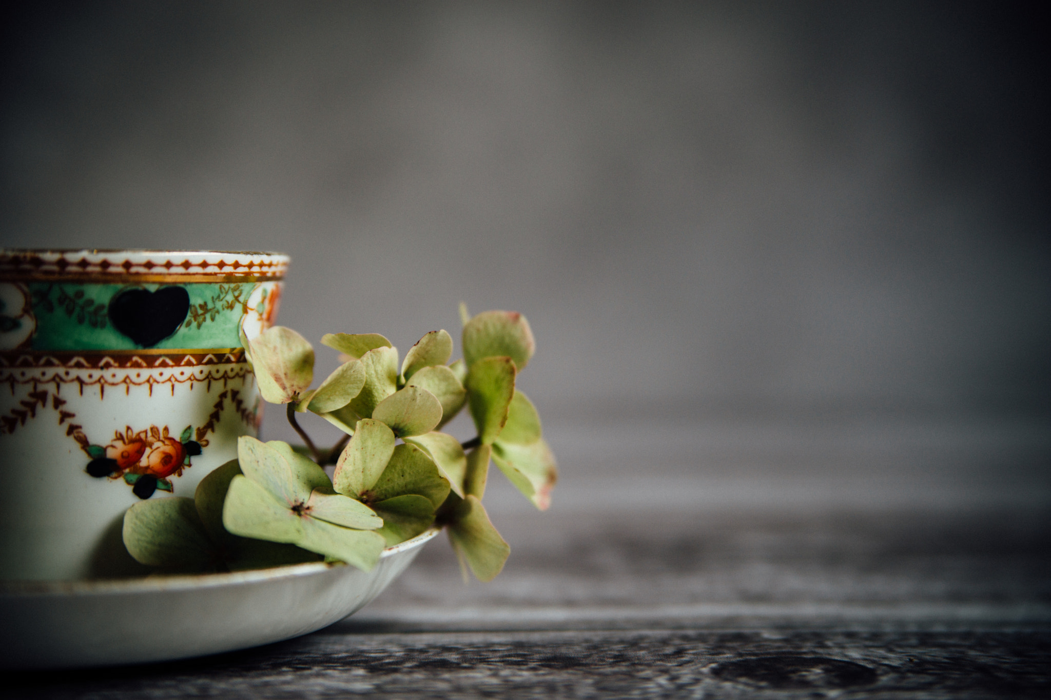 Sony SLT-A99V sample photo. Teacup & petals photography