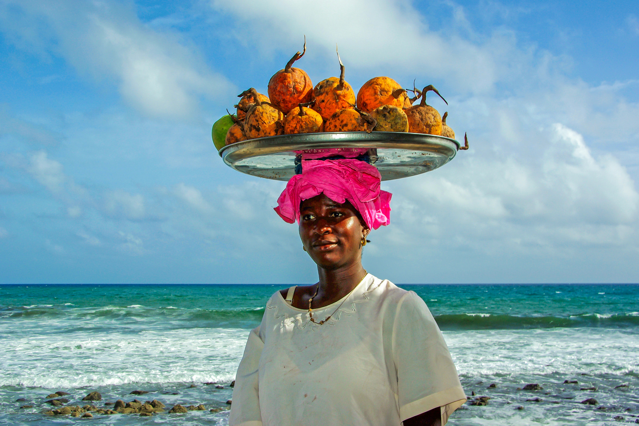 Pentax K10D sample photo. The fruits seller photography