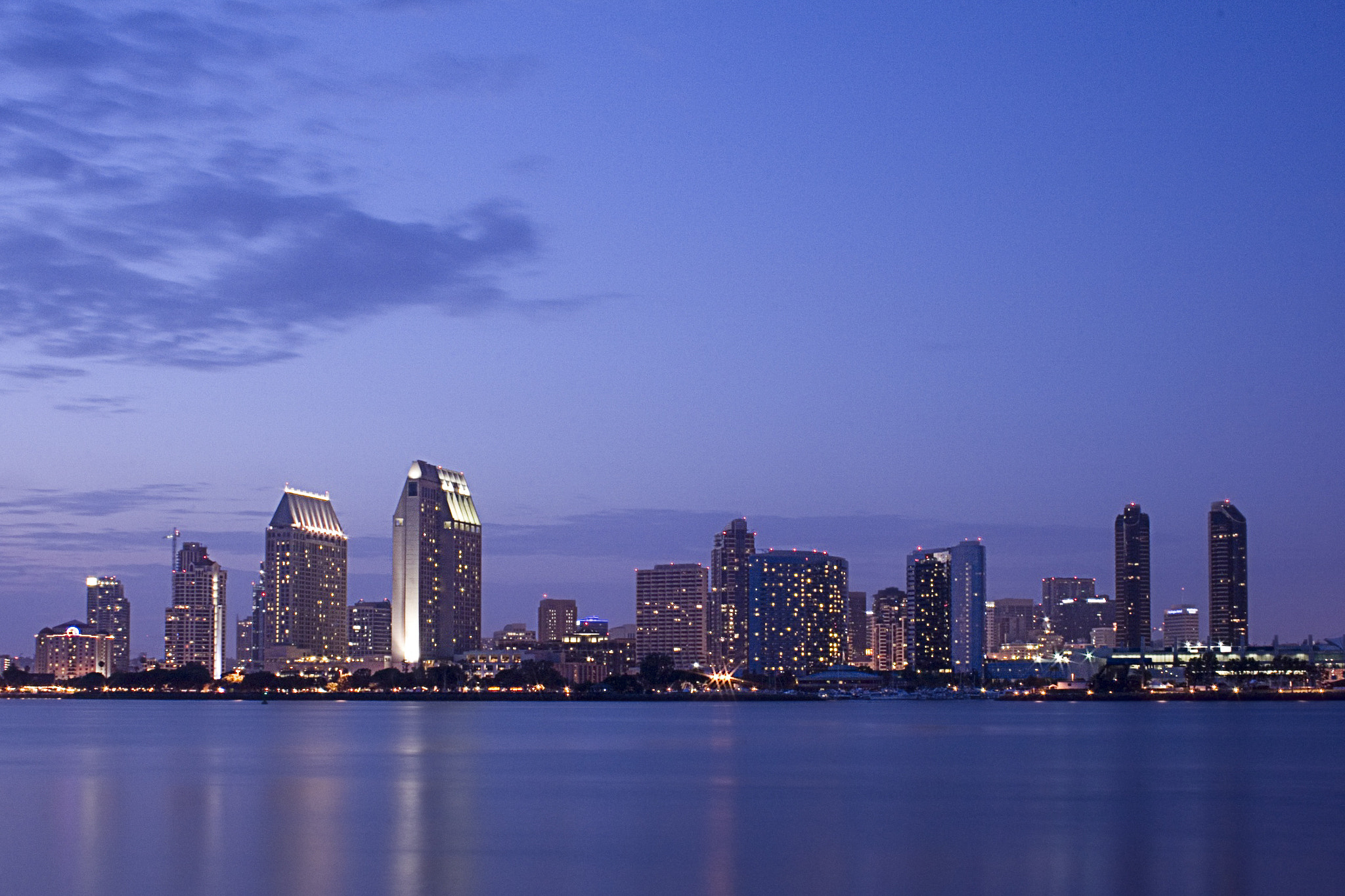 Canon EF-S 18-55mm F3.5-5.6 sample photo. Skyline downtown san diego photography