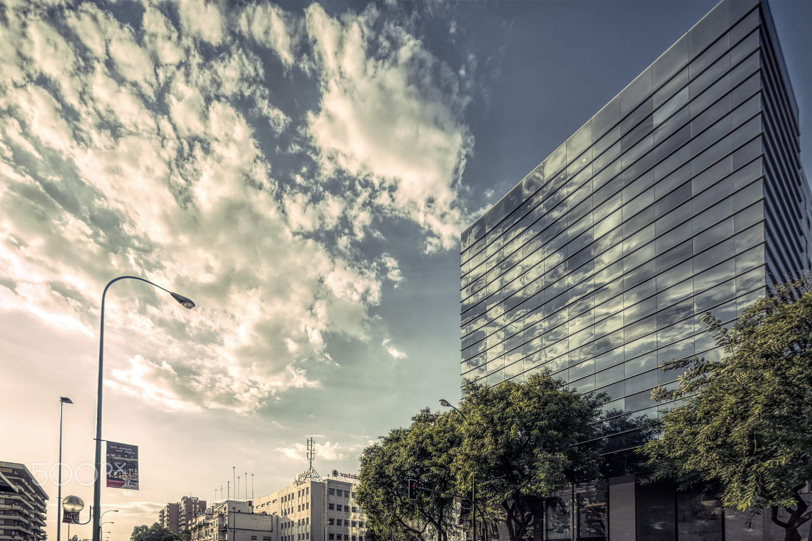 Canon TS-E 17mm F4L Tilt-Shift sample photo. Galia nervion building, nervion district, seville, spain. nervion is a new business and shopping... photography