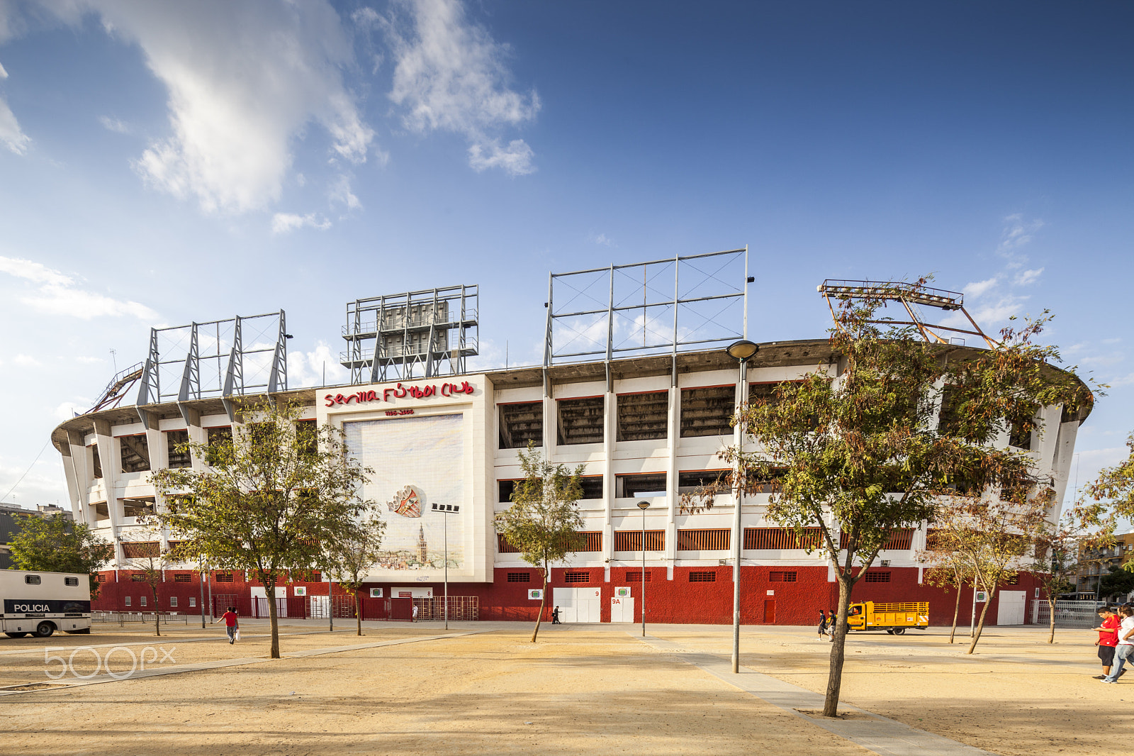 Canon TS-E 17mm F4L Tilt-Shift sample photo. South side of ramon sanchez-pizjuan stadium, belonging to sevilla fc, seville, spain photography