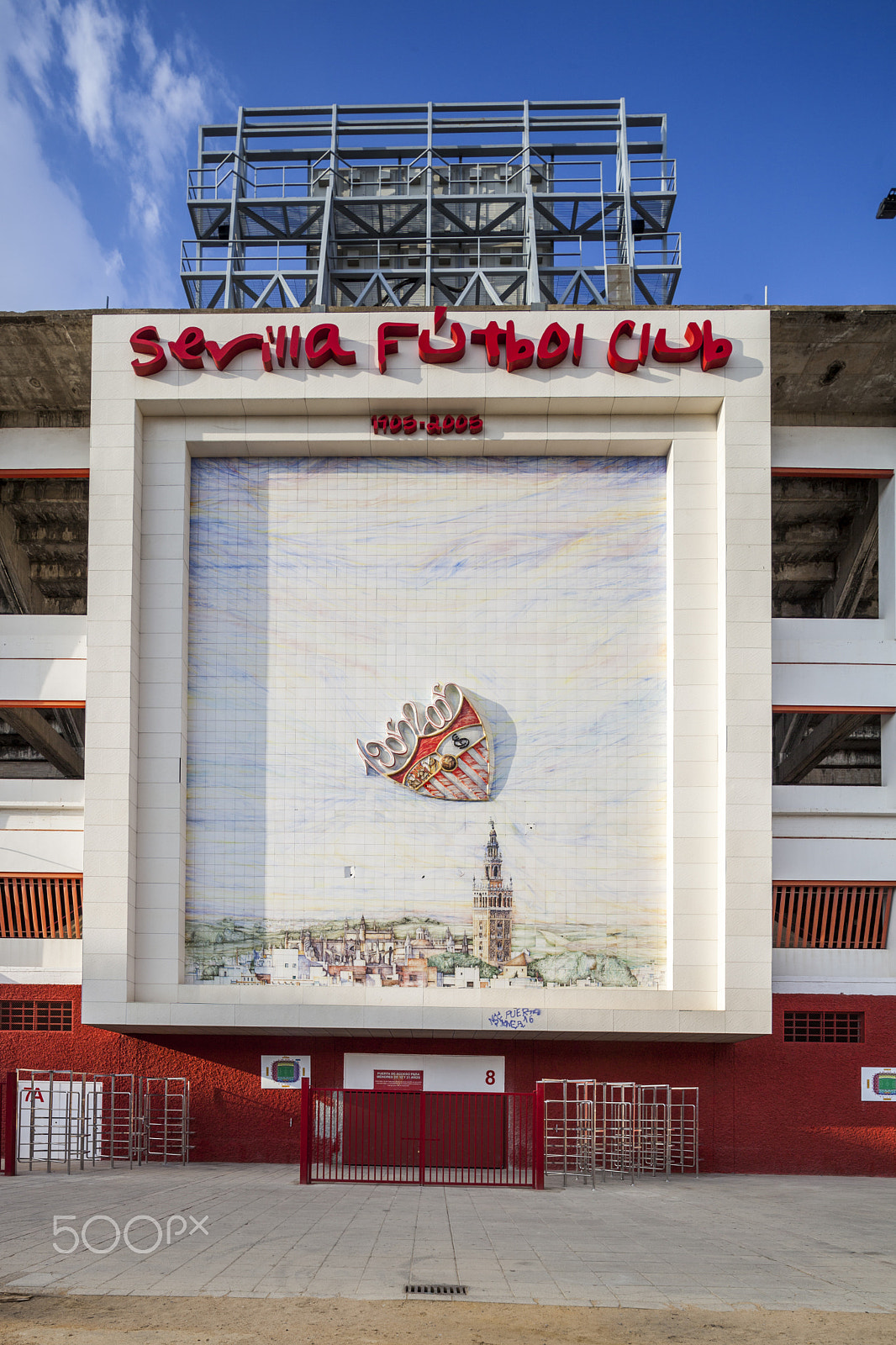 Canon TS-E 17mm F4L Tilt-Shift sample photo. South side of ramon sanchez-pizjuan stadium, belonging to sevilla fc, seville, spain photography