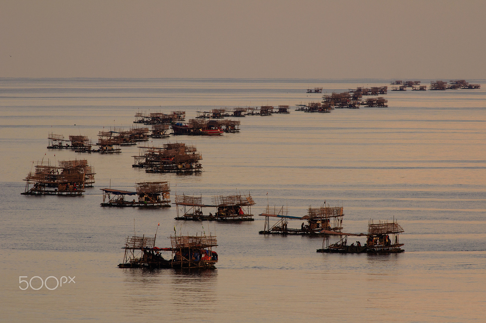 Nikon D90 + Nikon AF-S Nikkor 300mm F4D ED-IF sample photo. Fishing_village_myanmar.jpg photography