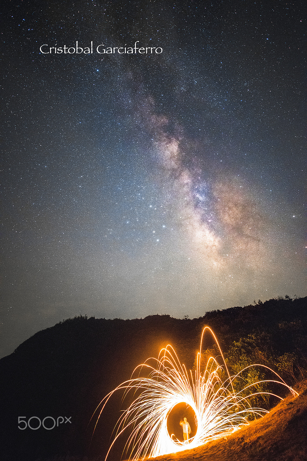 Nikon D810A sample photo. Fireman and milky way photography