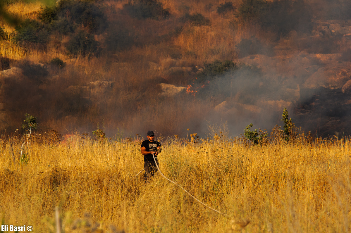 Nikon D300S sample photo. Against the fire photography