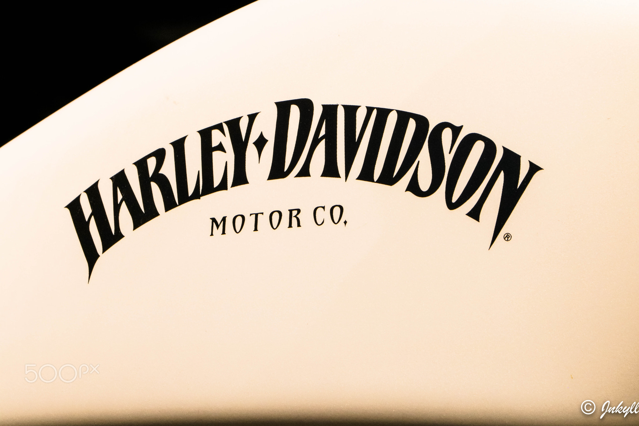 White Harley Davidson