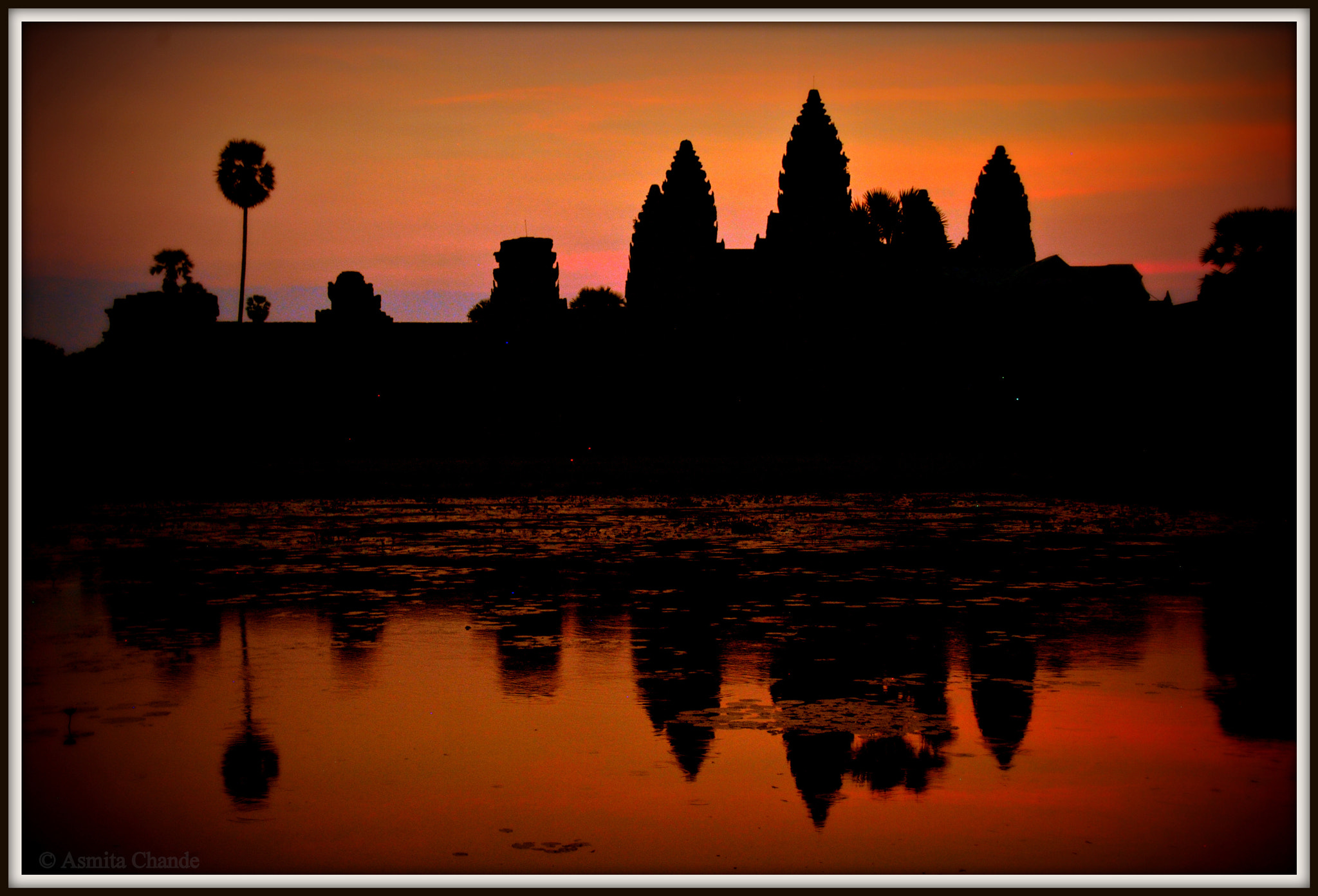 Nikon D3000 sample photo. Sunrise at angkor wat photography