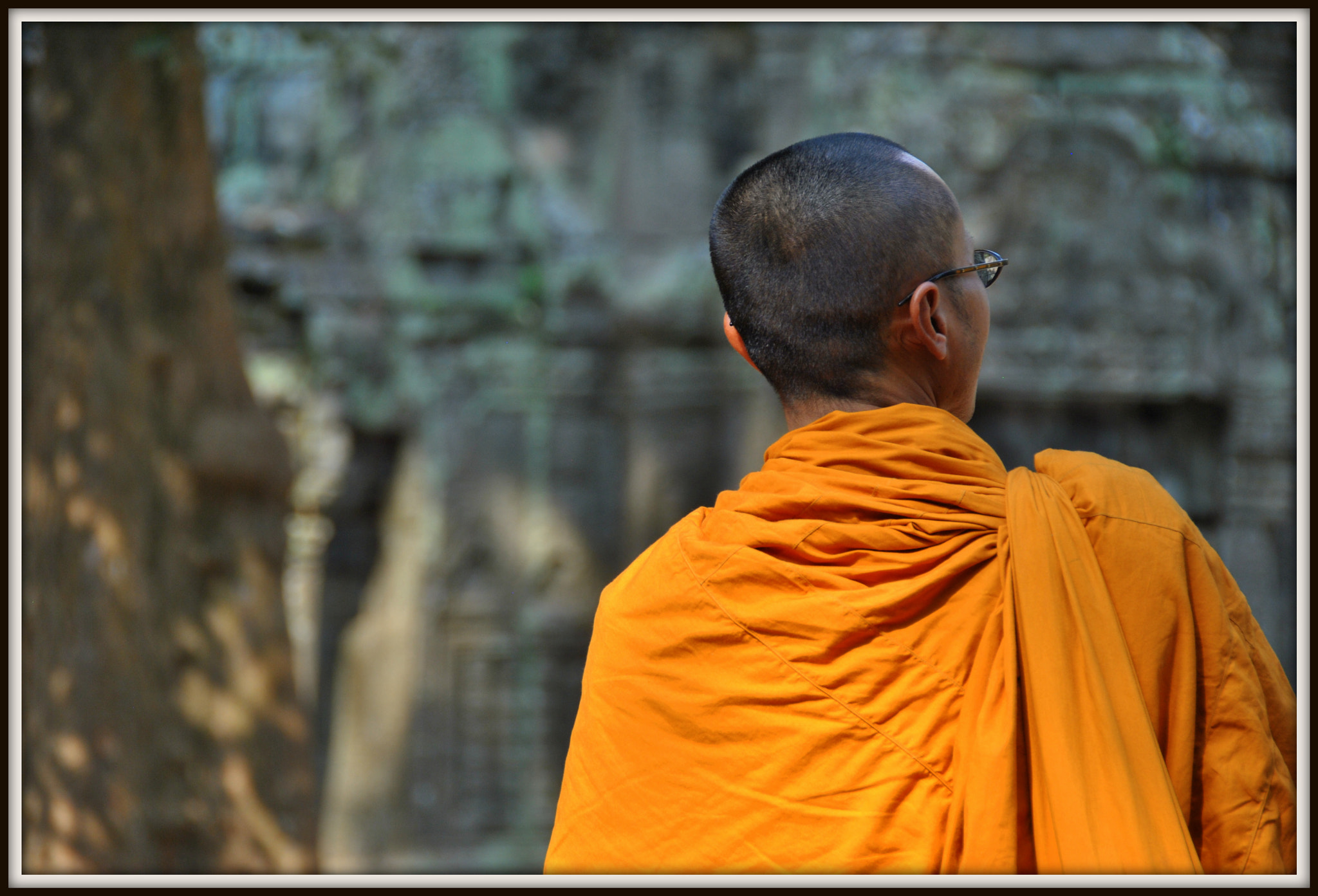 Nikon D3000 sample photo. Monk photography