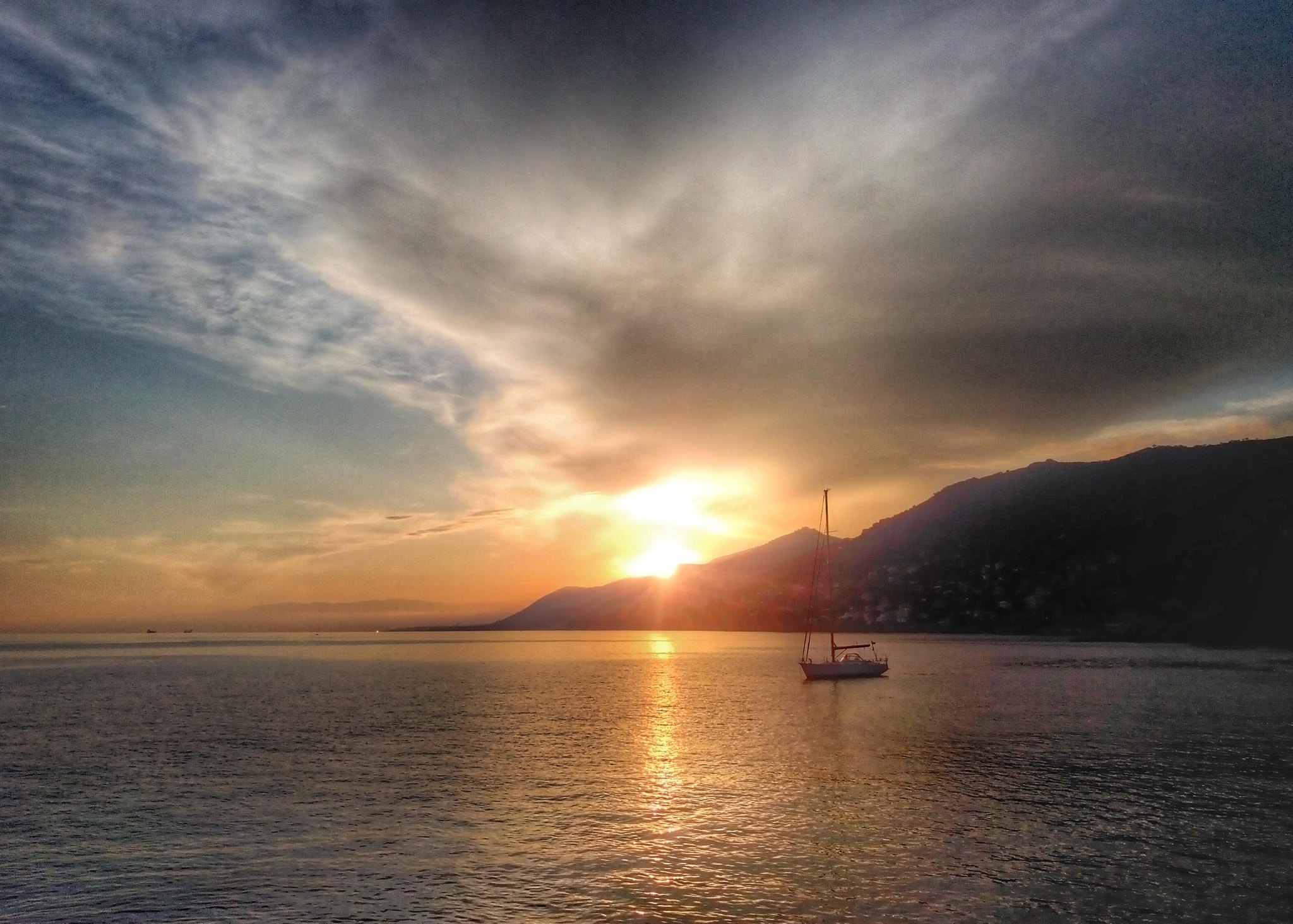 HUAWEI G700-U10 sample photo. Sunset in camogli  photography