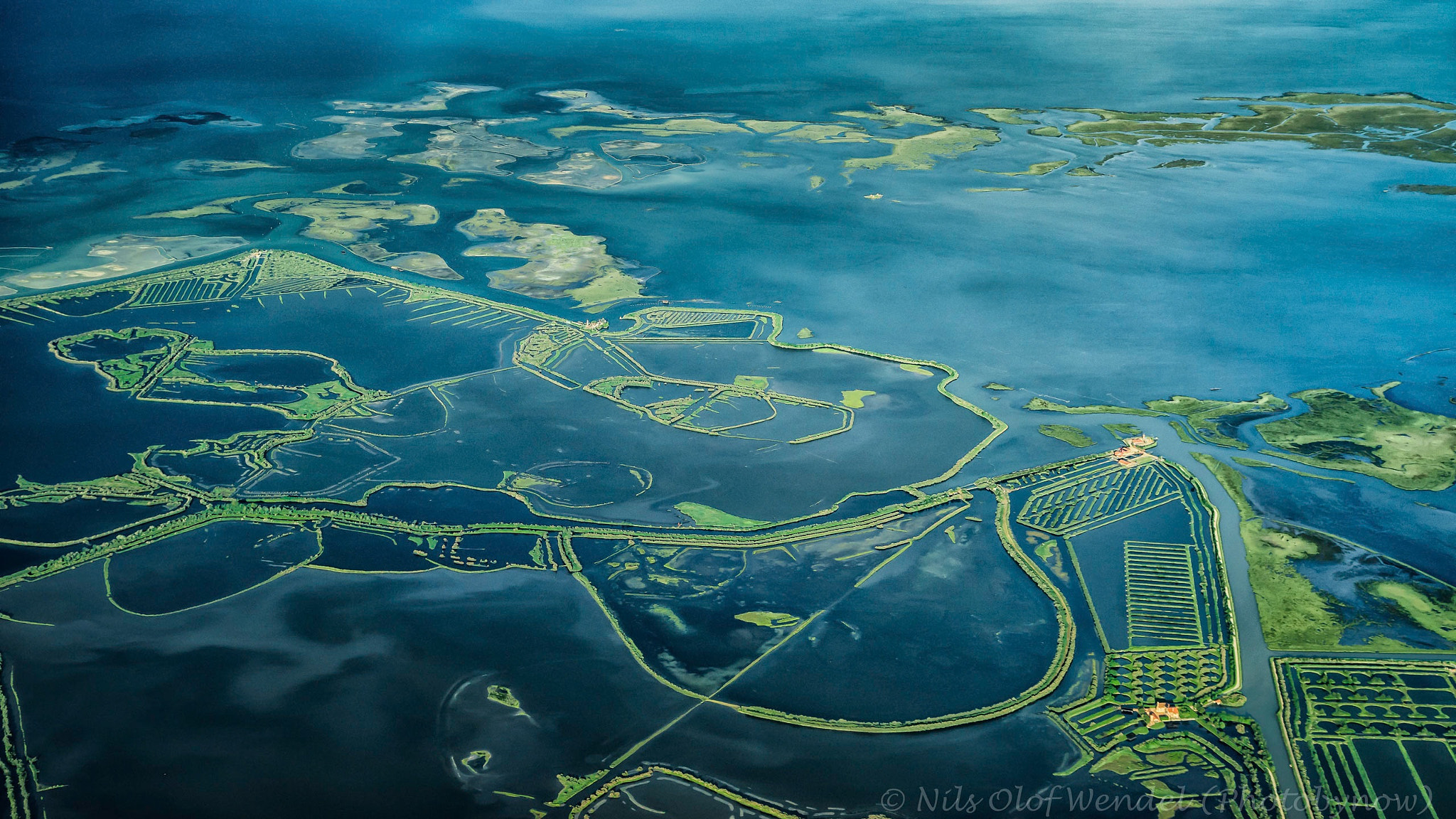 24-105mm F4 G SSM OSS sample photo. Aerial over venice, italy. photography