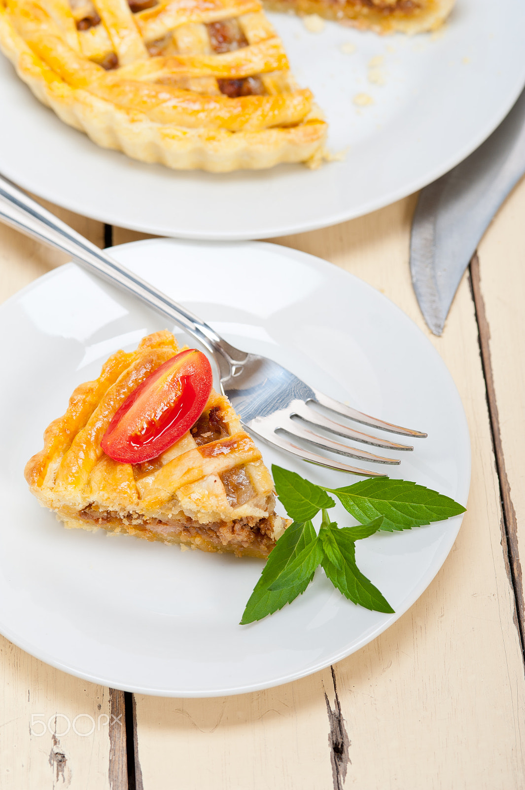 Nikon D700 + AF Micro-Nikkor 105mm f/2.8 sample photo. Home made beef pie photography