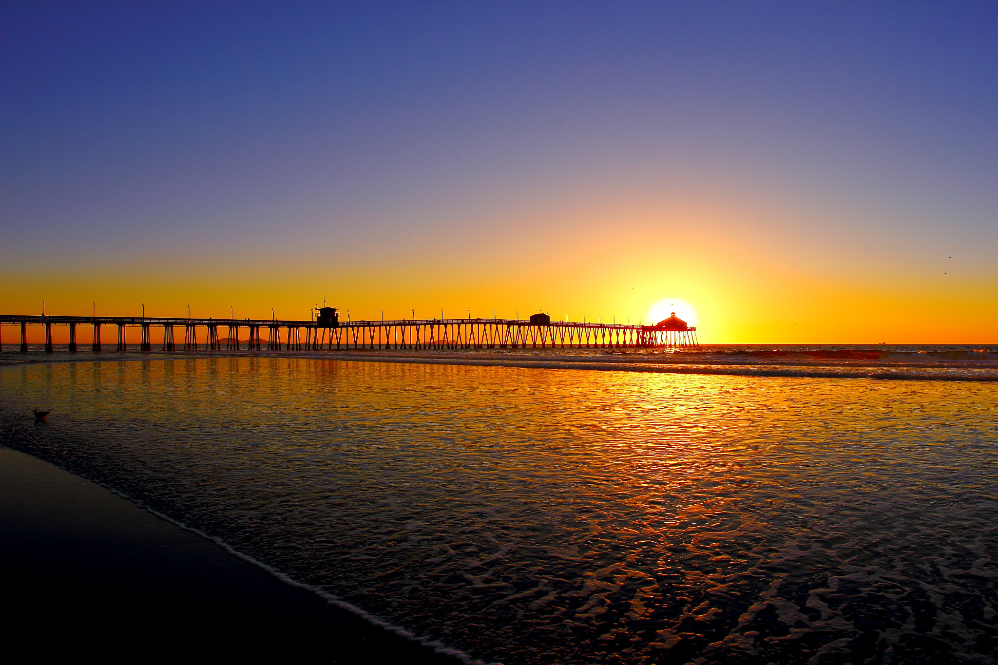 Canon EOS 600D (Rebel EOS T3i / EOS Kiss X5) + Canon EF 15mm F2.8 Fisheye sample photo. Sunset pier sd.jpg photography