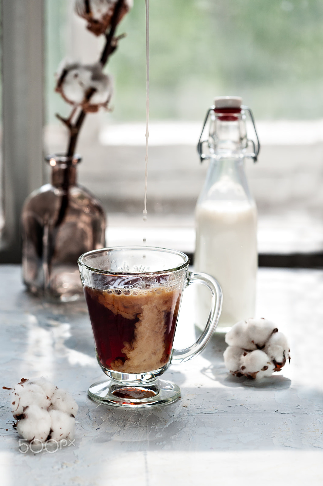 Sigma 150mm F2.8 EX DG Macro HSM sample photo. Black tea with milk in a glass photography