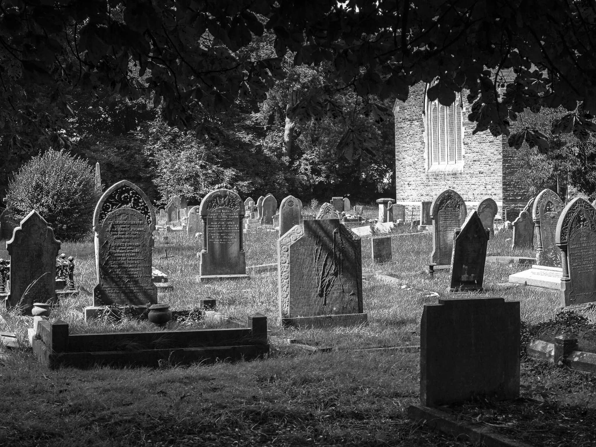 Panasonic Lumix DMC-G3 + Sigma 30mm F2.8 EX DN sample photo. St mary's church cemetery, whitchurch, cardiff photography