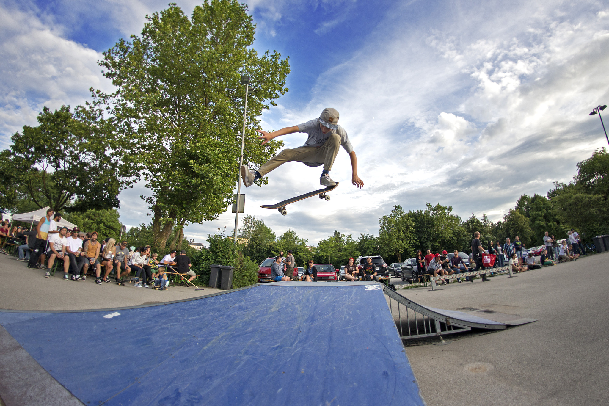 Nikon D600 + Nikon AF Fisheye-Nikkor 16mm F2.8D sample photo. Ollie one foot | by santino photography