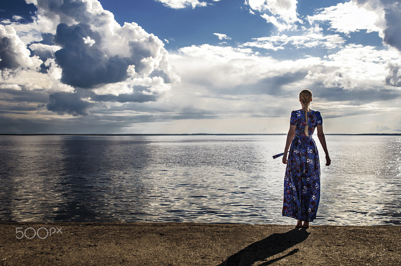 Sigma 24-70mm F2.8 EX DG HSM sample photo. The girl on the lake photography