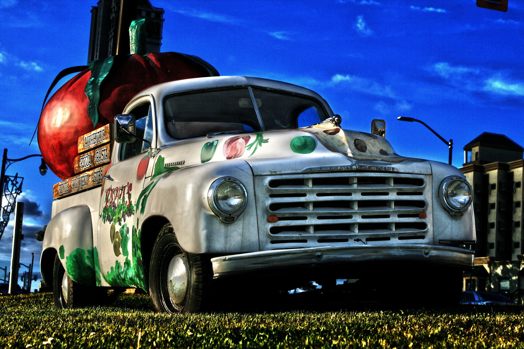 Canon EF 28-105mm f/3.5-4.5 USM sample photo. Vintage studebaker truck photography