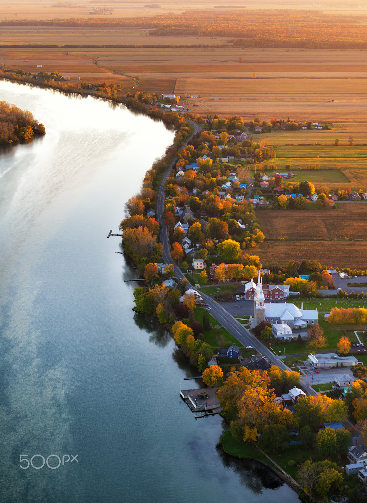 Hasselblad H4D-40 + HC 80 sample photo. Aerial view of saint-antoine-sur-richelieu photography