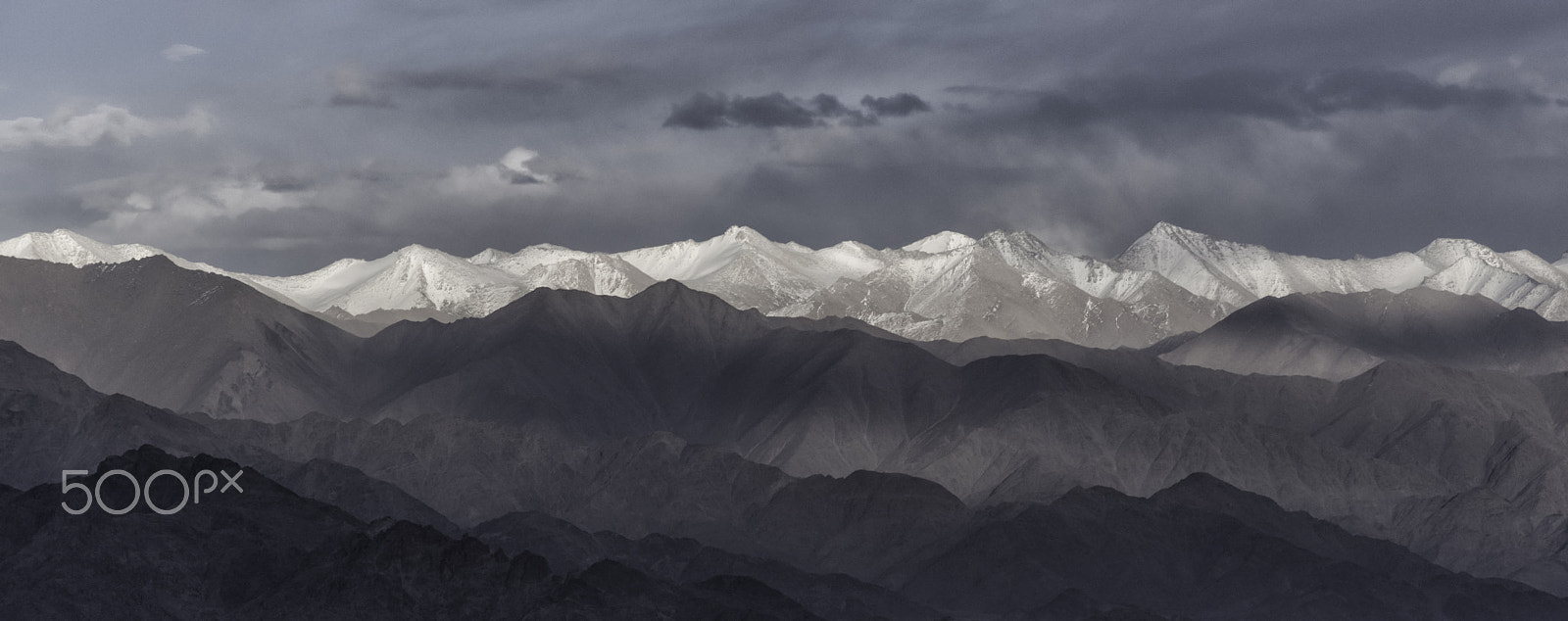 Nikon D750 + AF-S Zoom-Nikkor 80-200mm f/2.8D IF-ED sample photo. Mountain range in leh ladakh photography