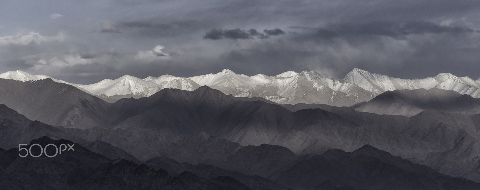 AF-S Zoom-Nikkor 80-200mm f/2.8D IF-ED sample photo. Mountain range in leh ladakh photography