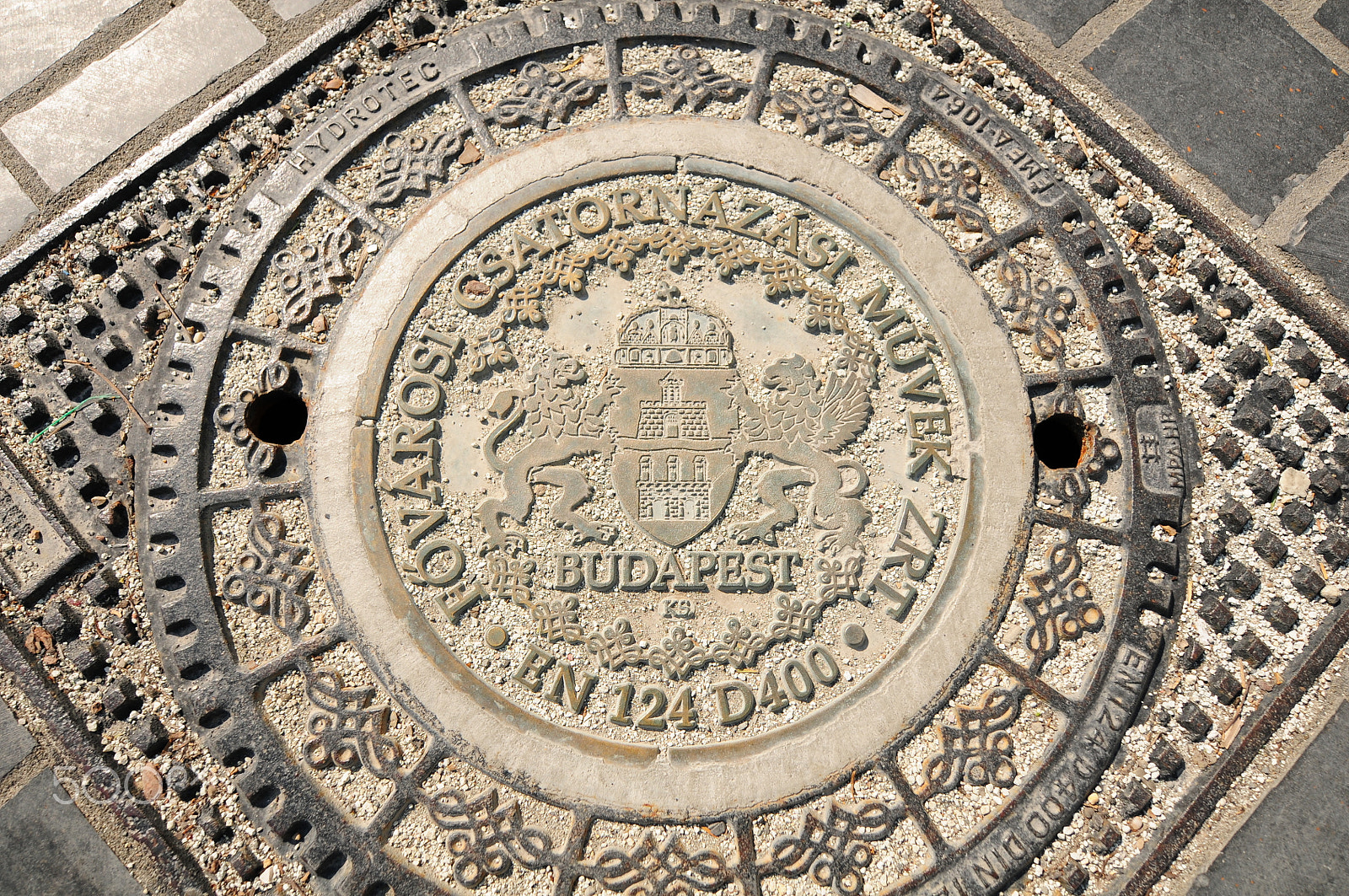 Nikon AF-S Nikkor 14-24mm F2.8G ED sample photo. Budapest manhole photography