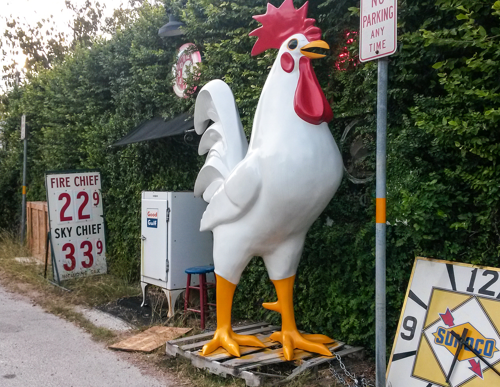 Samsung Galaxy Mega 6.3 sample photo. Free rooster parking photography