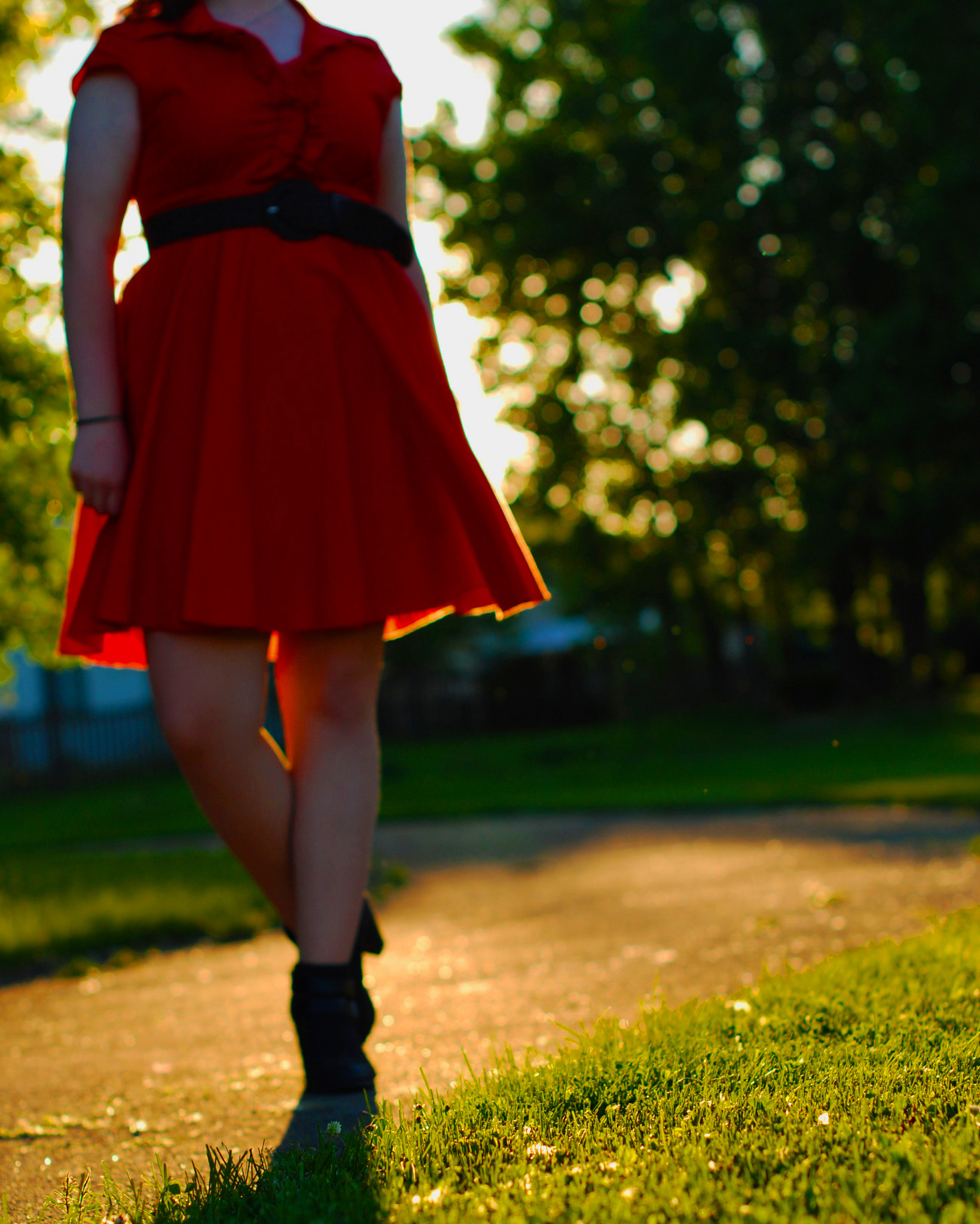 Nikon D80 + Nikon AF-S Nikkor 50mm F1.4G sample photo. The girl in the red dress photography