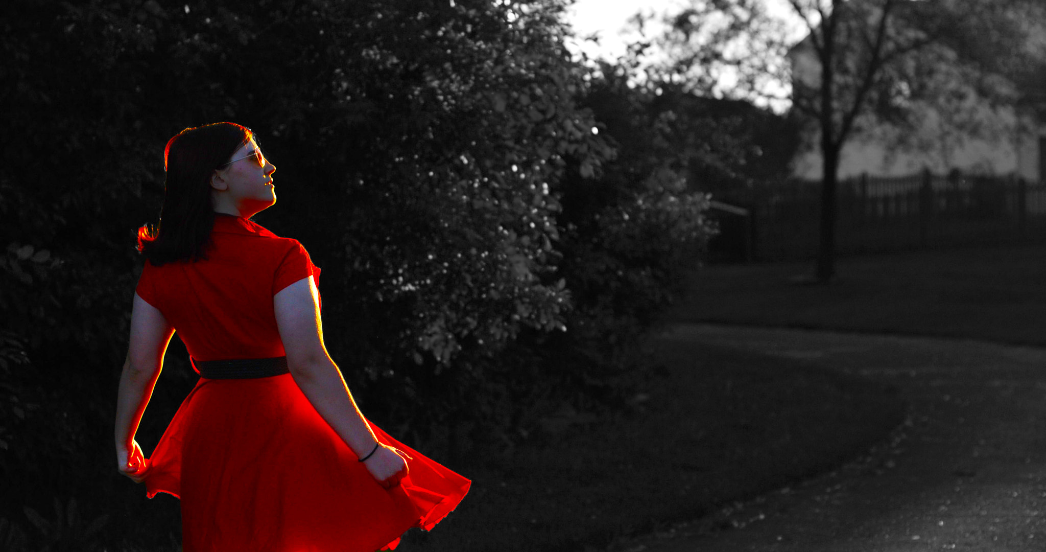 Nikon D80 + Nikon AF-S Nikkor 50mm F1.4G sample photo. The girl in the red dress photography