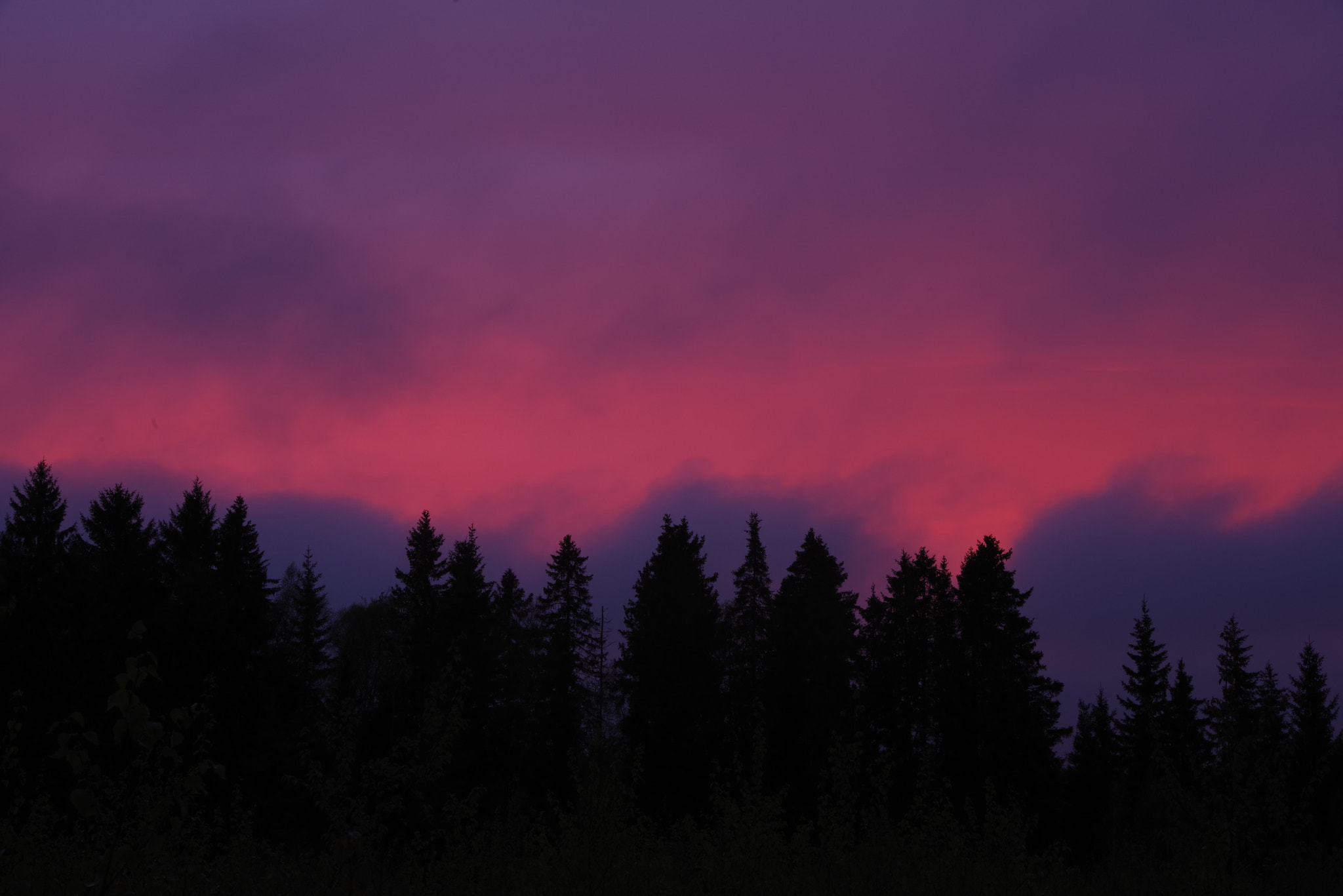 Pentax K-1 sample photo. Purple clouds go low photography