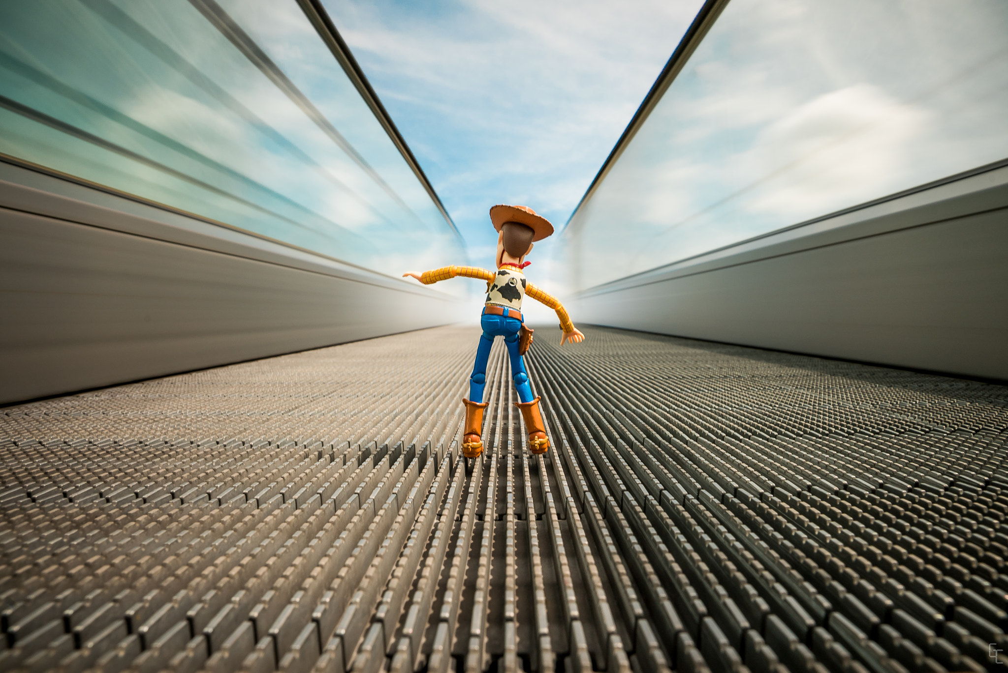 Sony a7S sample photo. Escalators, not so easy to use ! photography