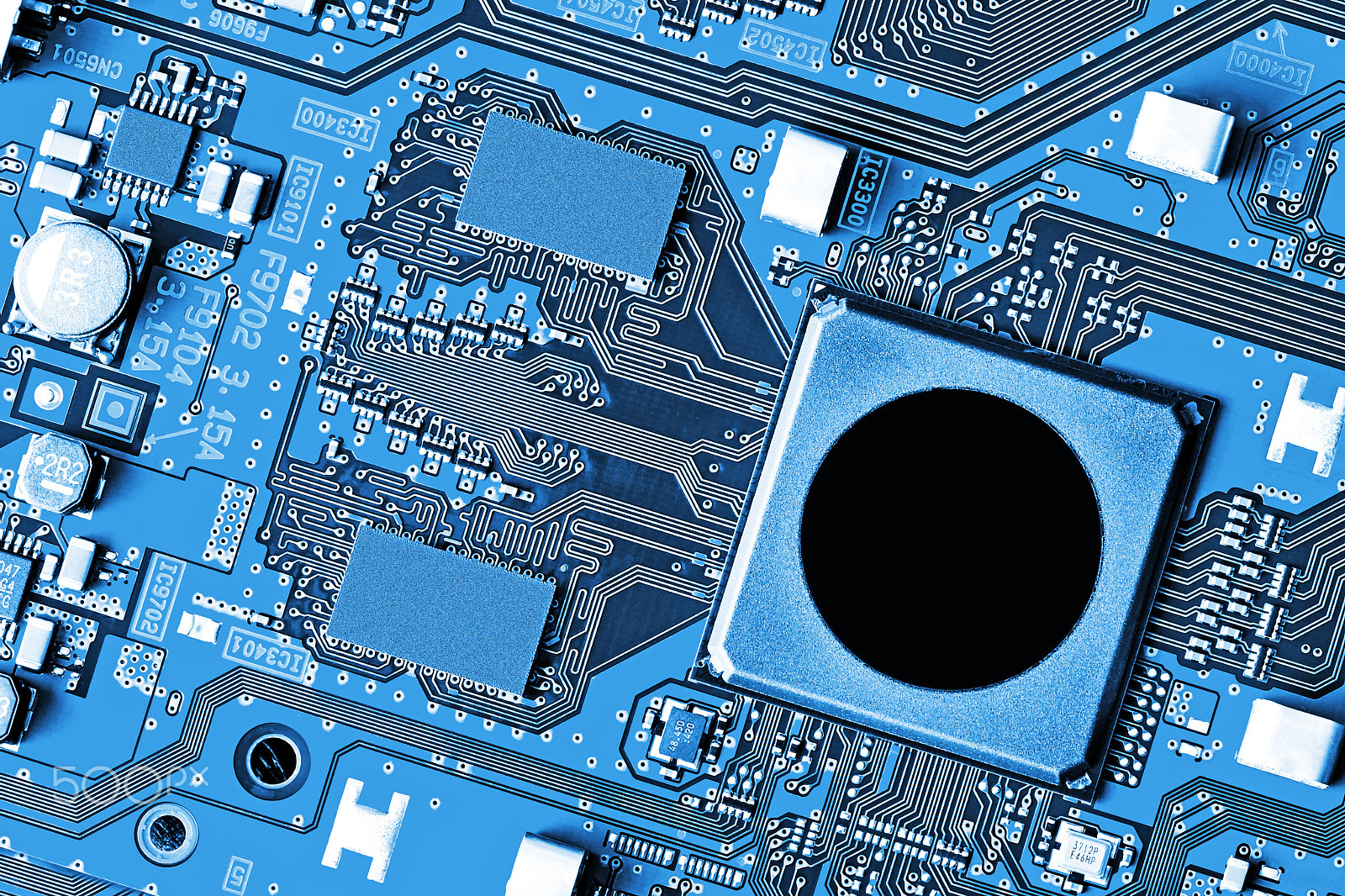 Canon EOS 40D + Canon EF 100mm F2.8 Macro USM sample photo. Electronic circuit board close up. photography