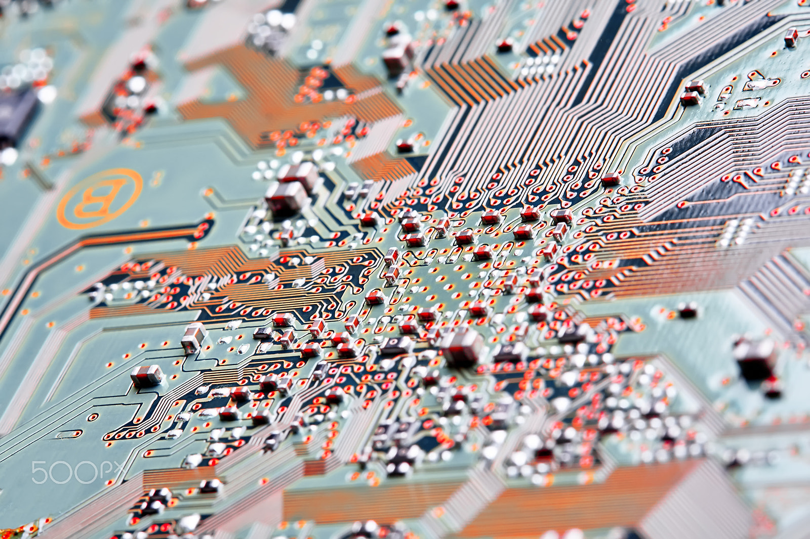 Canon EOS 40D + Canon EF 100mm F2.8 Macro USM sample photo. Electronic circuit board close up. photography