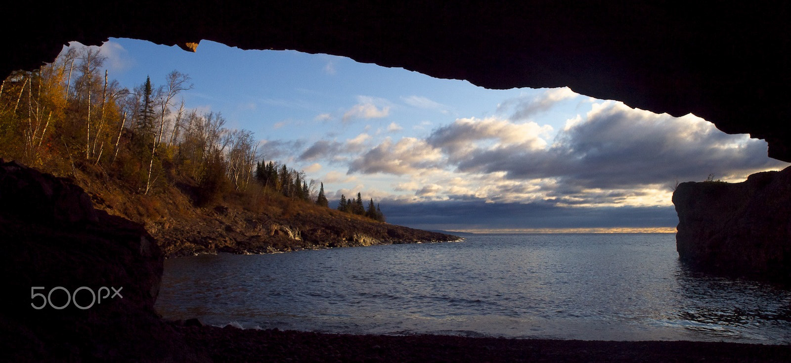 Olympus Zuiko Digital ED 12-60mm F2.8-4.0 SWD sample photo. Cave sunrise photography